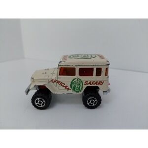 Majorette #277 4x4 Toyota FJ Land Cruiser, African Safari tampos Made in France